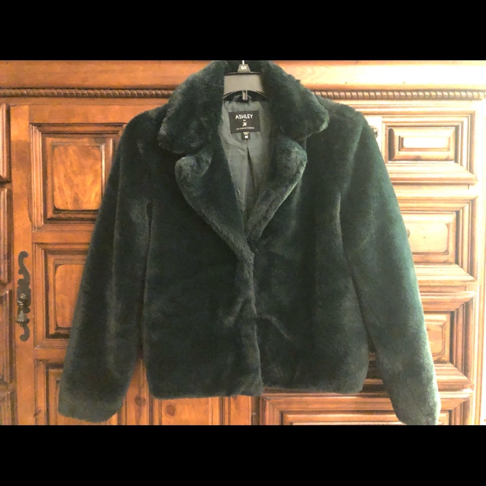 Faux Fur Green jacket